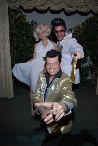 The Viva Las Vegas Special Wedding Package includes Elvis singing 3 songs 