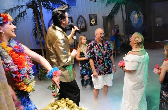 Blue Hawaii Wedding Package with Elvis