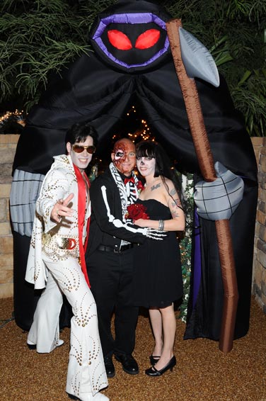 The Nighttime Ghoulish Gazebo Wedding Package includes Nighttime Ceremony