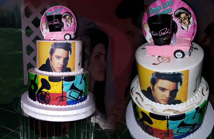 Add an Elvis Wedding Cake to your wedding package it's sure to rock your 