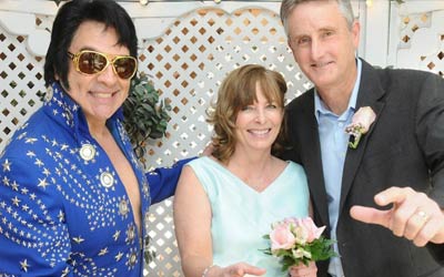 Elvis In The Gazebo Las Vegas Wedding